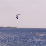 kiteboarder in sound